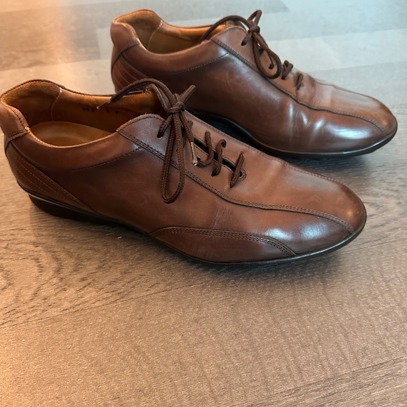 Men's Brown Leather Shoes - Picture 2 of 15